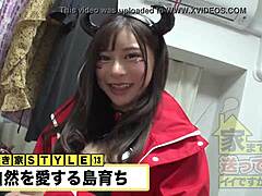 asian cosplay amateurs fuck and suck cocks in costumes