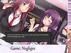 Vtuber Lewdneko Plays In Negligee Part 6: Lesbian Oral With Big Tits And Lingerie