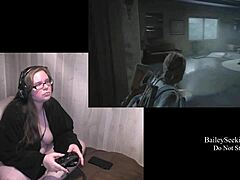 playing naked last of us 2, part 9, with my fat ass tattooed body on display