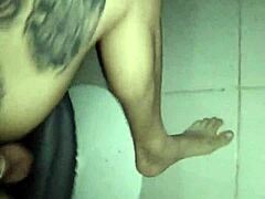 i was visting my girlfrend and she ended up tranzing on the tatame with the mma fighter allan guerra gomes, sucking his tits lol