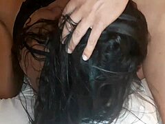 hey, this negra sucks big ass then takes it in the middle... 😈