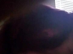 Glasses and big black cock for wet fun