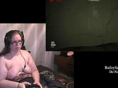 Naked Gamer Tackles Outlast Part 3 with Tattoos and Piercings