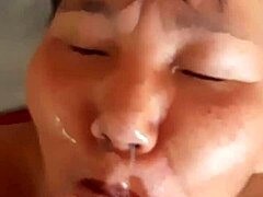 Duk pees in david's mouth then sucks his cock for cumshot