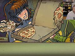 blonde tattooed girl cums from fingering in hotel