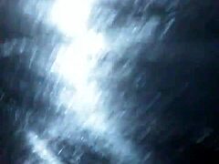 Ebony girl gives intense blowjob to european cock