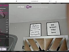 nerdy latina girl strips naked on webcam and plays with toys