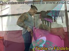 Brazilian Wife Gives Ass to Another in Orgy While Cuckold Watches