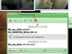 negro anaconda jerks off with prostitute on webcam, gives her cum and she cums asking for more