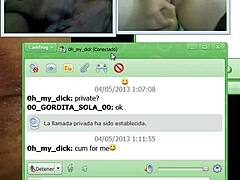 negro anaconda jerks off with prostitute on webcam, gives her cum and she cums asking for more