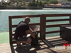 favela babe gets her ass fucked by big cock, ending with facial