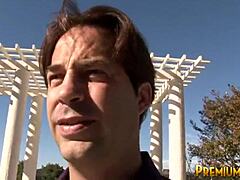 Busty Brunette Teases With Dylan Ryder