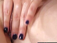 Aj applegate and danni rivers engage in hot lesbian masturbation and pussy massage.