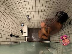 Ebony anime cosplayer says, fuck me in the shower now