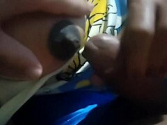 Latina milf with stunning big breasts teases for more