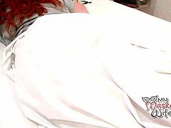 Alice Marchese gives deepthroat blowjob to petite 18+ redhead!