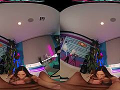 Vrush Delivers Creamy Slam Dunk With Alexia Anders In Doggystyle And Missionary.