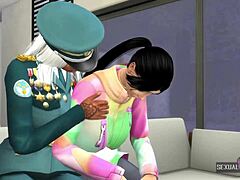 why does the colonel comfort the single woman with rough lesbian fingering?