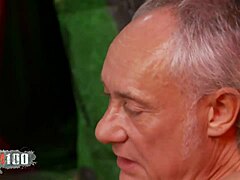 Blonde babes with huge tits slammed hard in dungeon