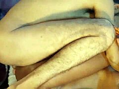 Interracial gangbang foursome in raw homemade action.