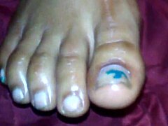 ebony foot care session with gentle touches and relaxation