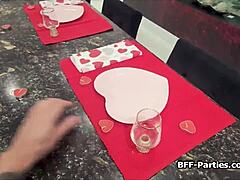 Me and buds rented hot girlfriends for wild V Day party fun!