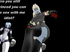 in the pov view, the boxing sexbot engages in intense sexual activity with the user, delivering powerful thrusts and sensations