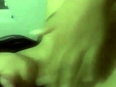 my latina gf playin with her big tits and ass, fingering her shaved pussy and nipples, makin me horny