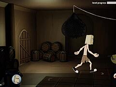 fuckerman villa's shemale threesome gameplay