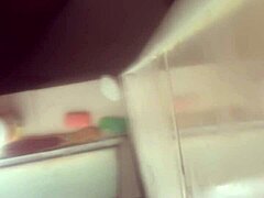 Bathroom whore gets down and dirty in steamy action.