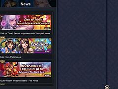 Olivia's wet shaved pussy gets sucked and fingered in kinky Japanese anime hentai vampire scene