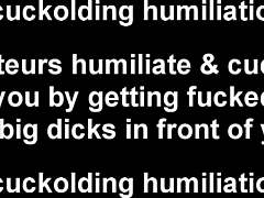 Ebony femdom cuckolds old husband with big black cock in interracial cheating session