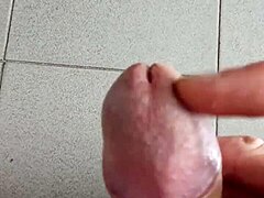 just jerking off with a creamy finish.  