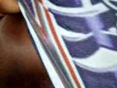 queenbean sucks kingslim's big ebony cock outdoor with juicy ass