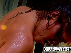 charley chase and capri cavanni are getting it on, with big tits bouncing and ass play in this nude scene.