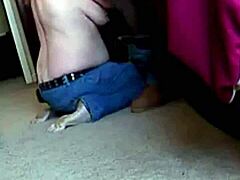 Deepthroating a big black cock with gagging and choking