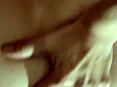 Milf cums while fucking her ass and pussy with unicorn tail plug