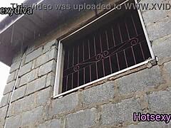 A seductive woman succumbs to the advances of a lustful man