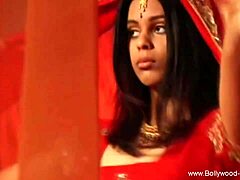 bollywood brunette babe dances in spotlight