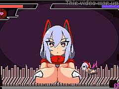 Buzama Hentai Fight Game Ep 4: Body Transforms Into Giant Cock, Sucked Between Gigantic Tits