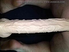 Feeling Intense Pleasure As I Take This Big Dildo Deep Inside