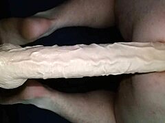 Feeling Intense Pleasure As I Take This Big Dildo Deep Inside