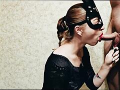 Giving blowjob to my favorite roommate!