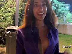 This sexy babe thinks she's great at porn