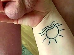 German Chubby Milf Handles His Cock in Anal Play