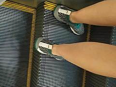 Hinting At Colombian Prostitute's Upskirt View