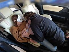 Wife Tempted Into Car Creampie