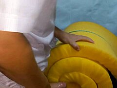 dude, watch this guy pounding his mattress hard! 😄