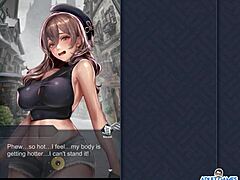 Asian babe gets cum shower on her big tits in wild anime video