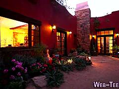 hey, check out this skinny babe with small tits getting fingered in a hot lesbian scissoring session while masturbating